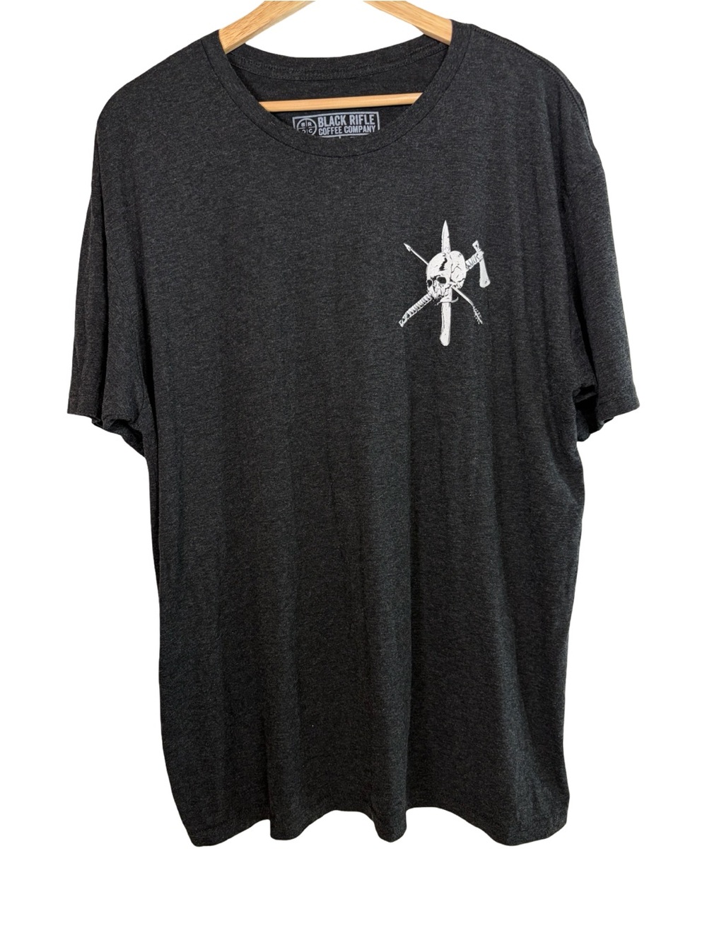 Black Rifle Coffee Co. Men's Gray Graphic Crewneck T-Shirt xl